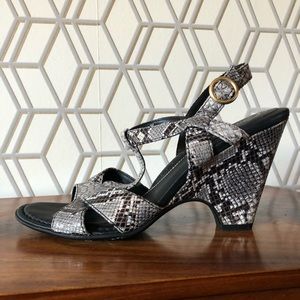 Born Crown snakeskin heels